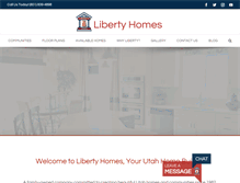 Tablet Screenshot of libertyhomes.com